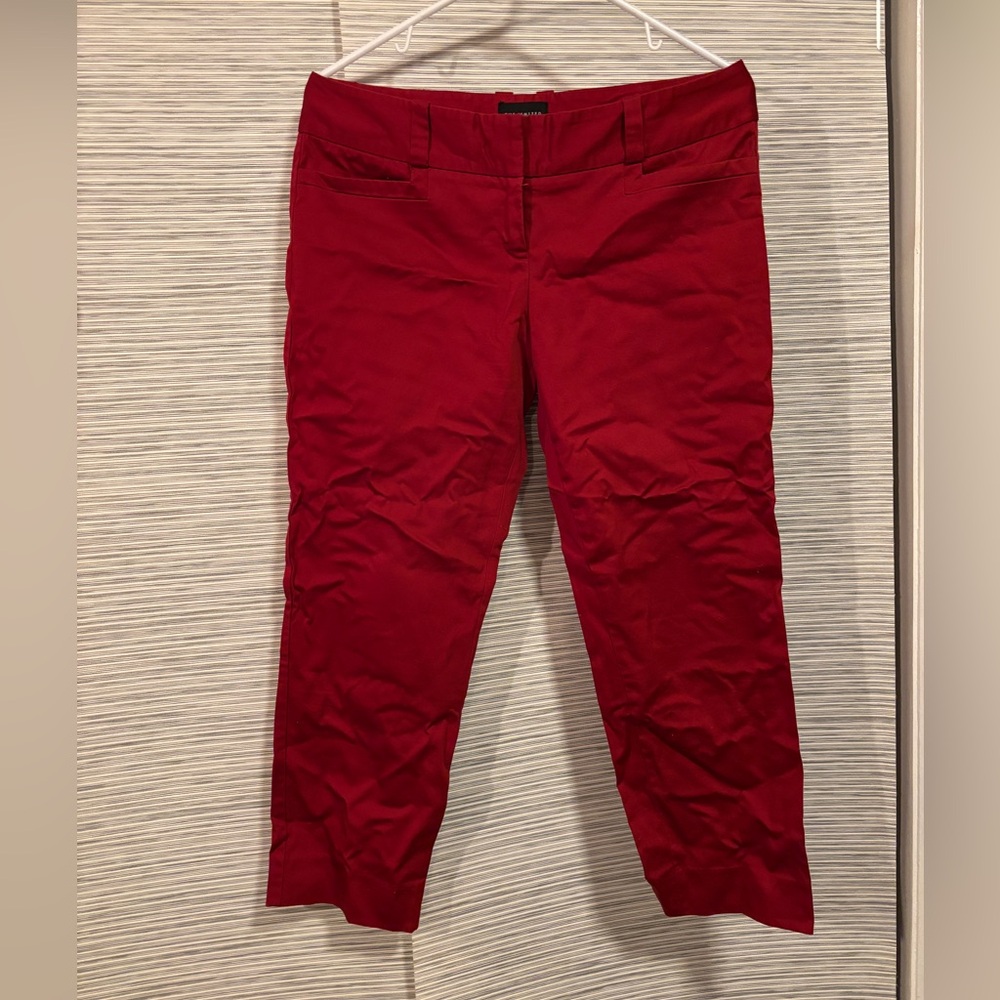 The Limited Drew Fit Red Capri Size 8